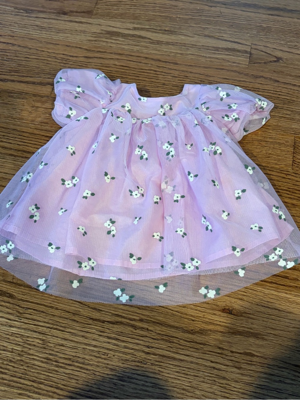 Cat & Jack Tulle Pink Floral Baby Dress | 0-3 months
